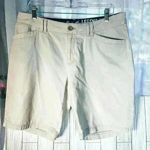 Eddie Bauer Size 12 cream color legend wash hiking shorts